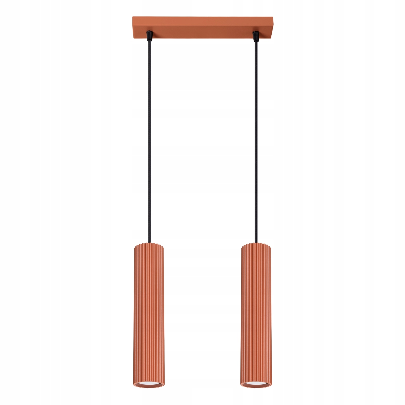 Závesná stropná lampa Zwis Tuba Spot 2x GU10 Červená Karbonová 1631 Sollux