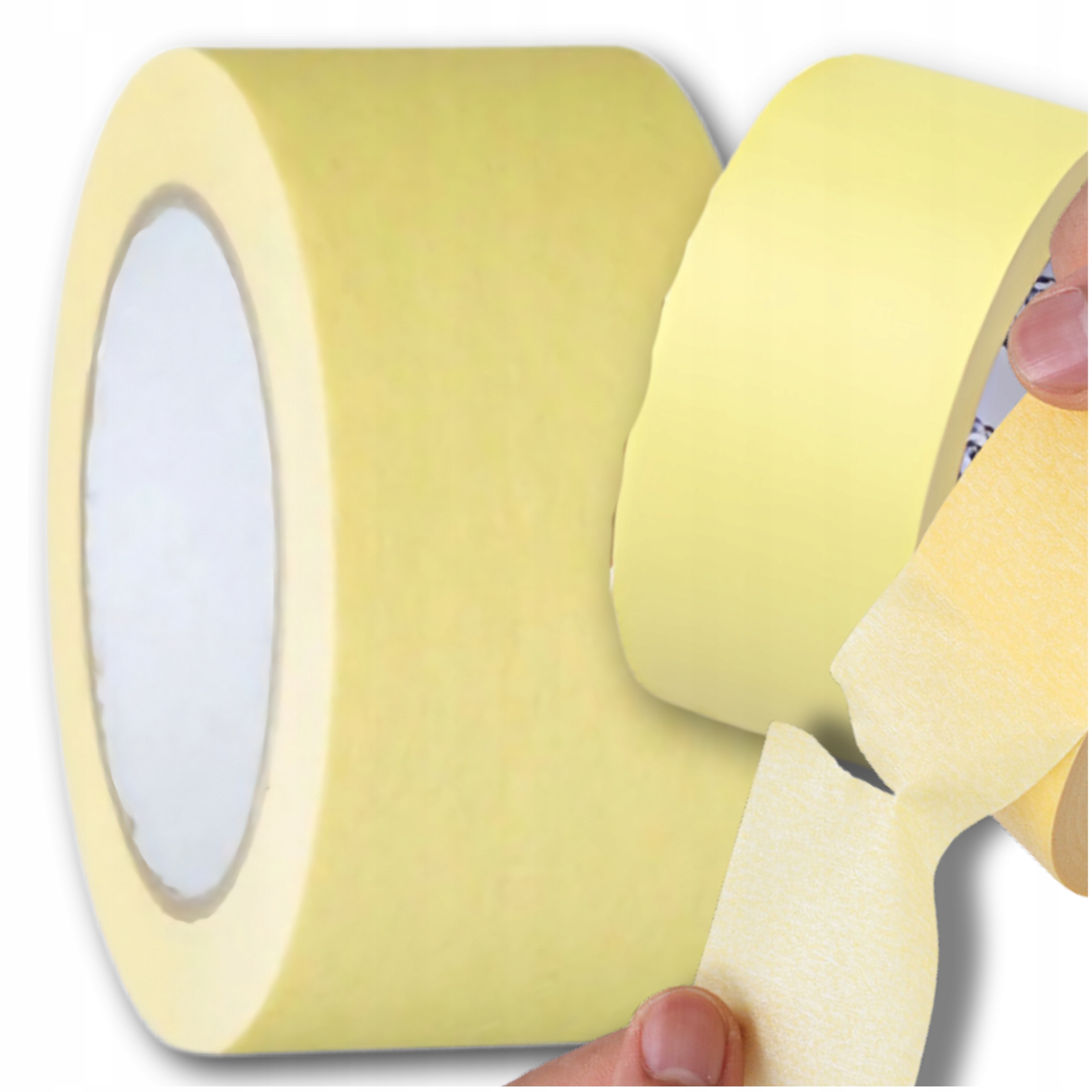 TAŚMA MALARSKA PAPIEROWA Maskująca Ochronna Żółta Mocna 48/50 48mm x 50m