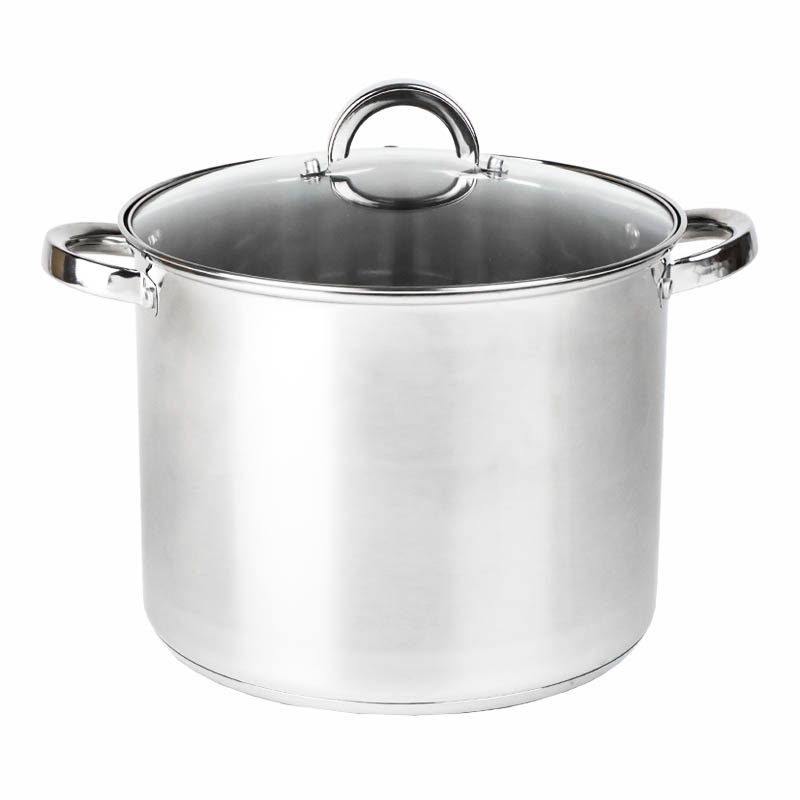 Garnek Nierdzewny 15L Ze Stali Nierdzewnej Duży Indukcja Tradycyjny 30 CM