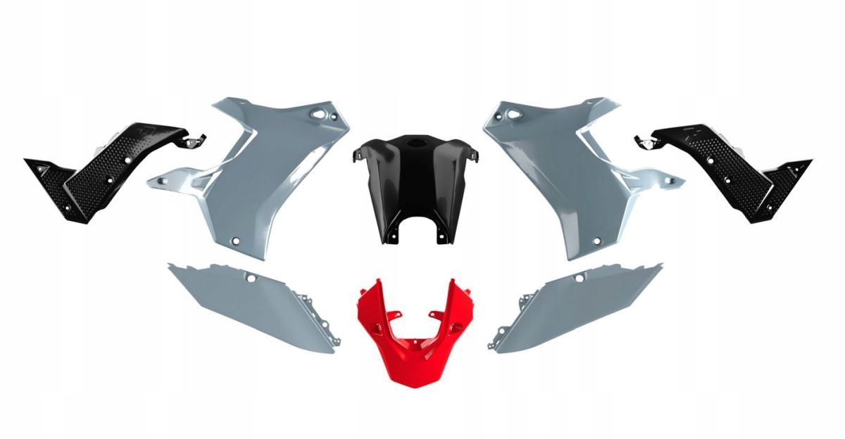 Racetech Sada Plastov T7 Revolution Yamaha Tenere 700 19-24 Šedá/čierna