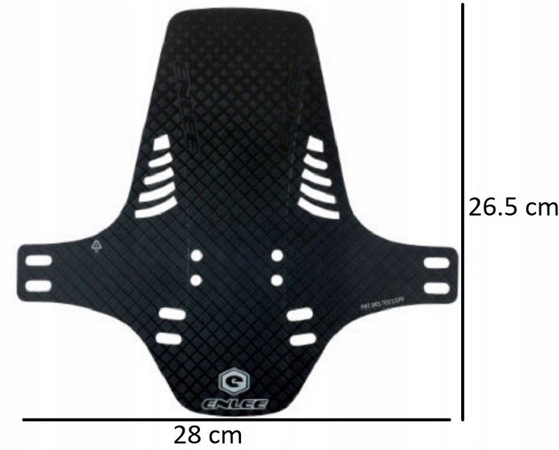 BŁOTNIK ROWEROWY MTB ENDURO MUD GUARD 20-29" - ENLEE PRZEDNI TYLNY Model MudGuard