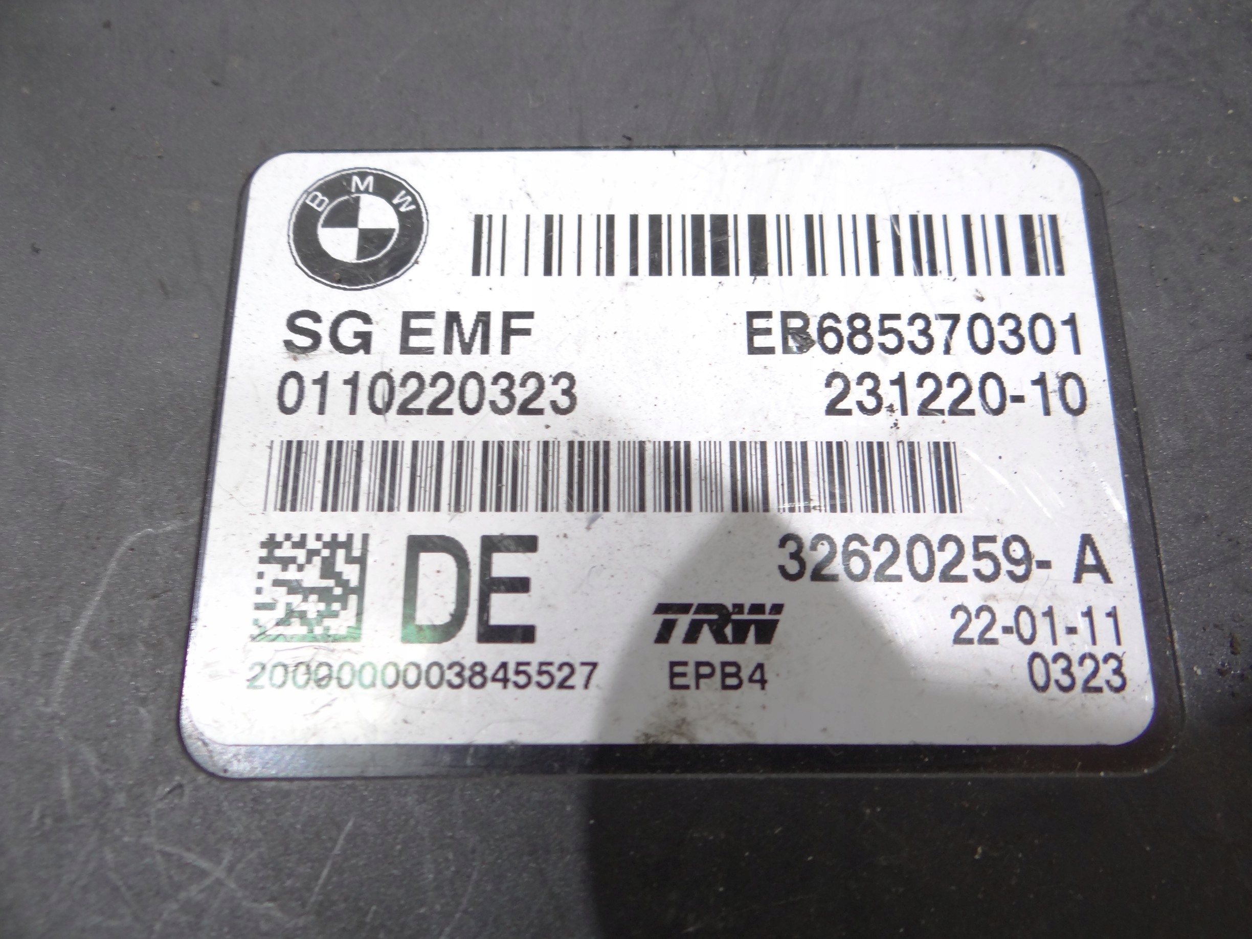 module control unit electric brake BMW F11 N47D20C 6853703 AUTOMAT