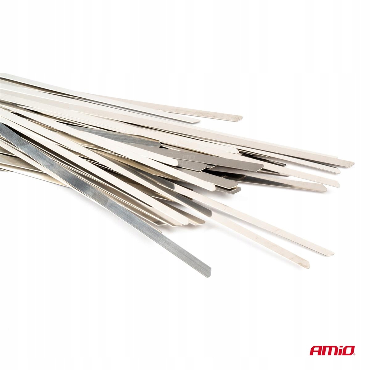 Opaski zaciskowe metalowe ze stali nierdzewnej 4.6x350mm 100 szt. Amio