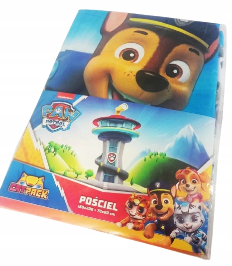 POŚCIEL PSI PATROL DZIECIĘCA 160x200 160/200 DZIEŃ DZIECKA KOMPLET POŚCIELI