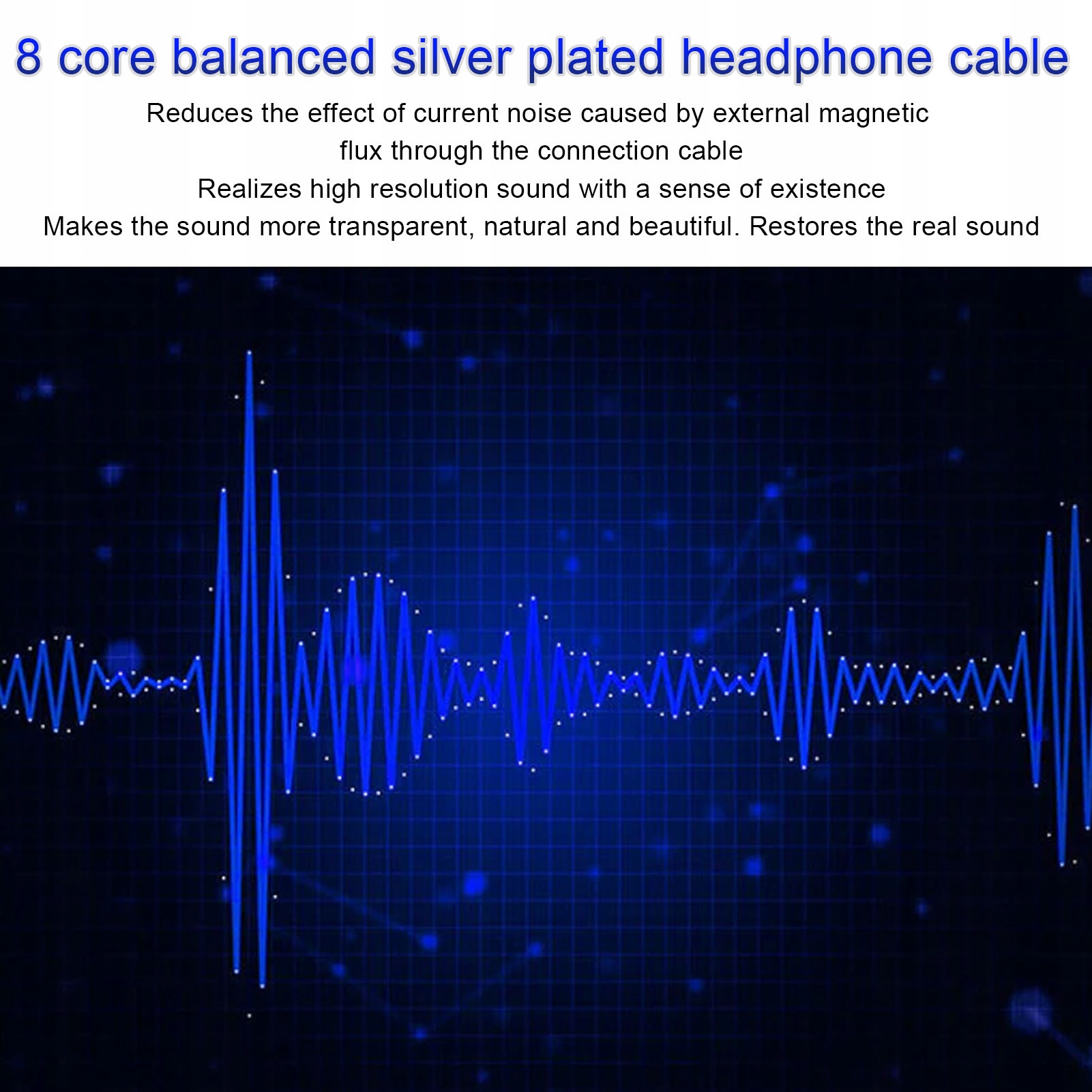 Kabel słuchawkowy 8 rdzeń zbalansowany wtyk 2,5 Kod producenta 5645
