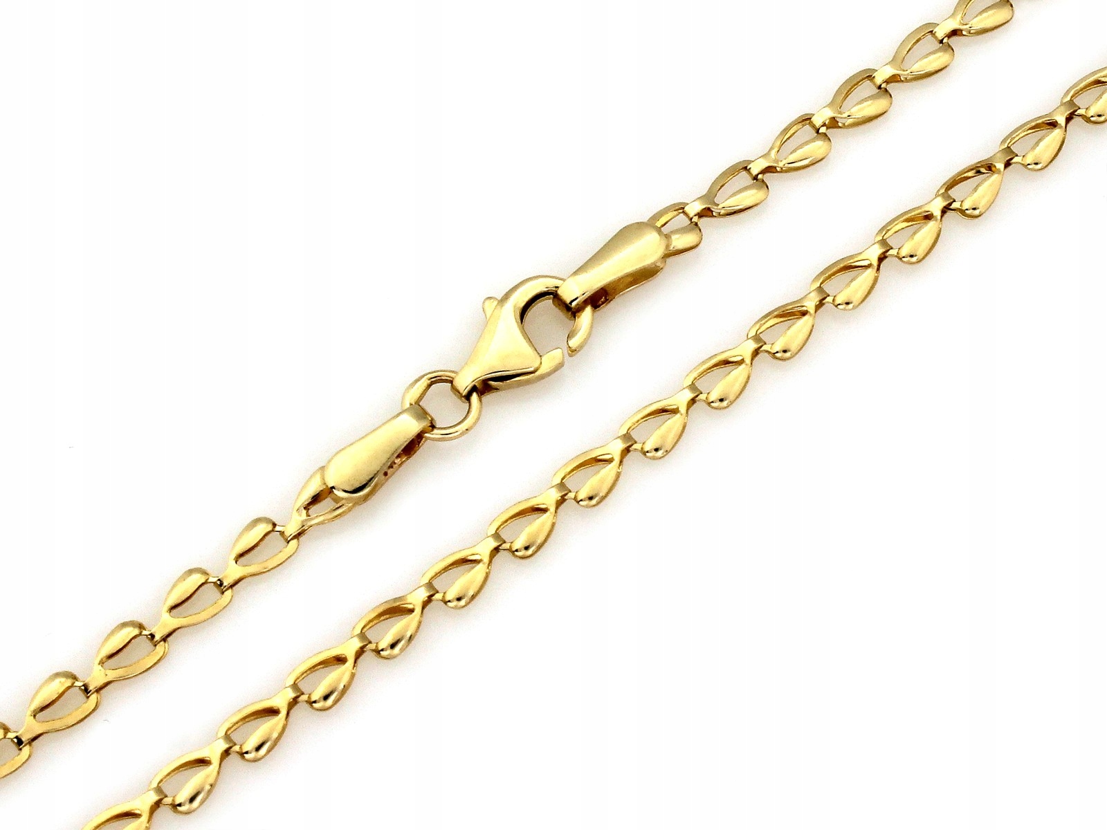 Zlatý řetízek dámský s elementární vazbou 585 5.58 g, elegantní vzor 45 cm