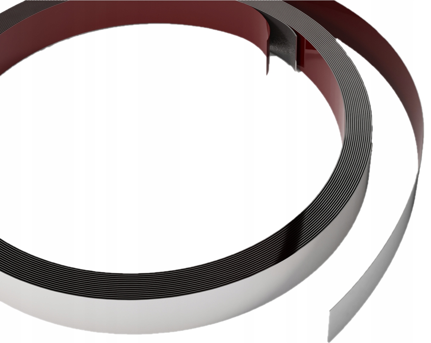 Dekorativní Lišta Samolepicí Stříbrná Kartáčovaná Plochá 2 cm x 500 cm