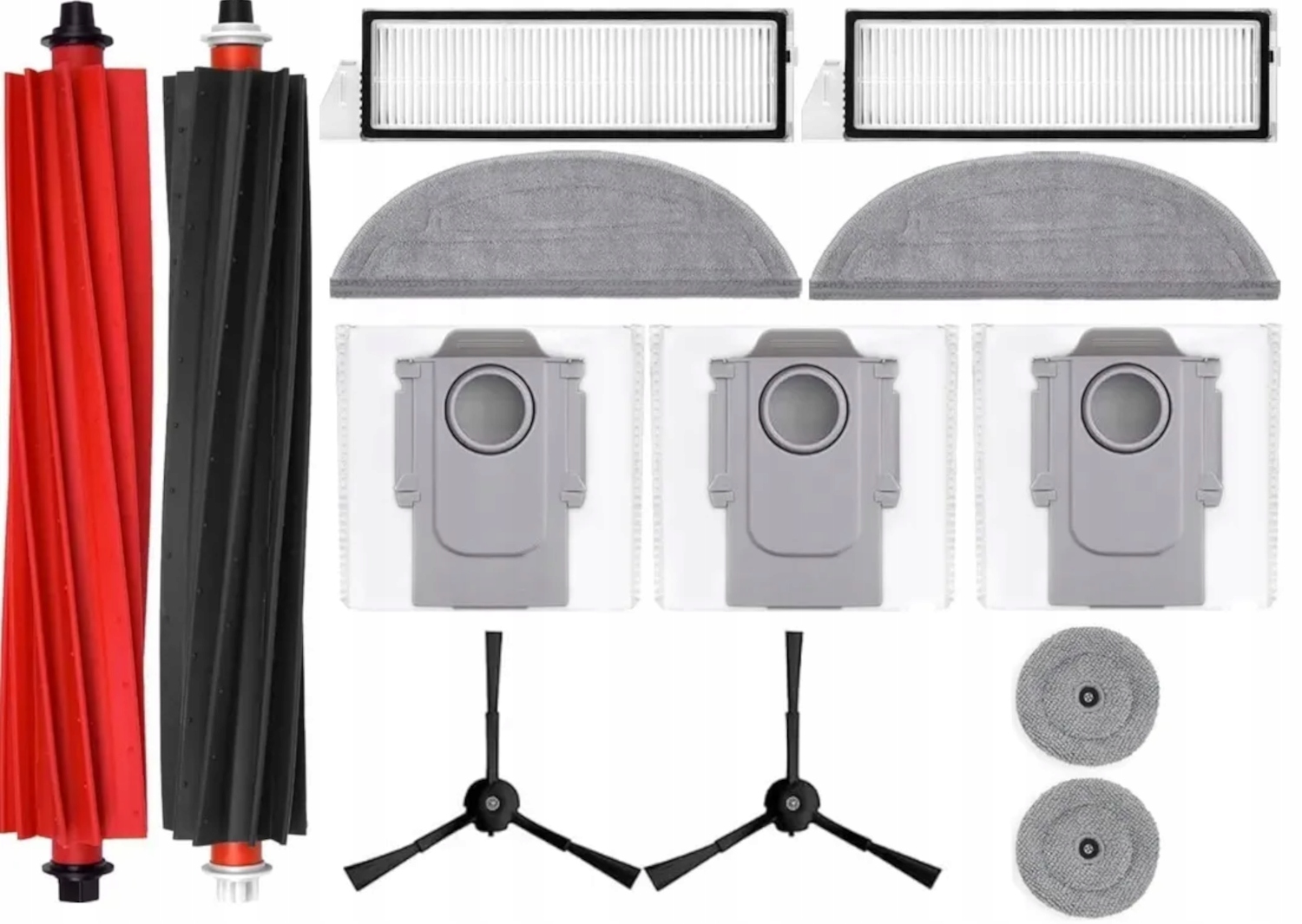 Zestaw szczotki główne filtry worki mopy szczotki do Roborock S8 MaxV Ultra