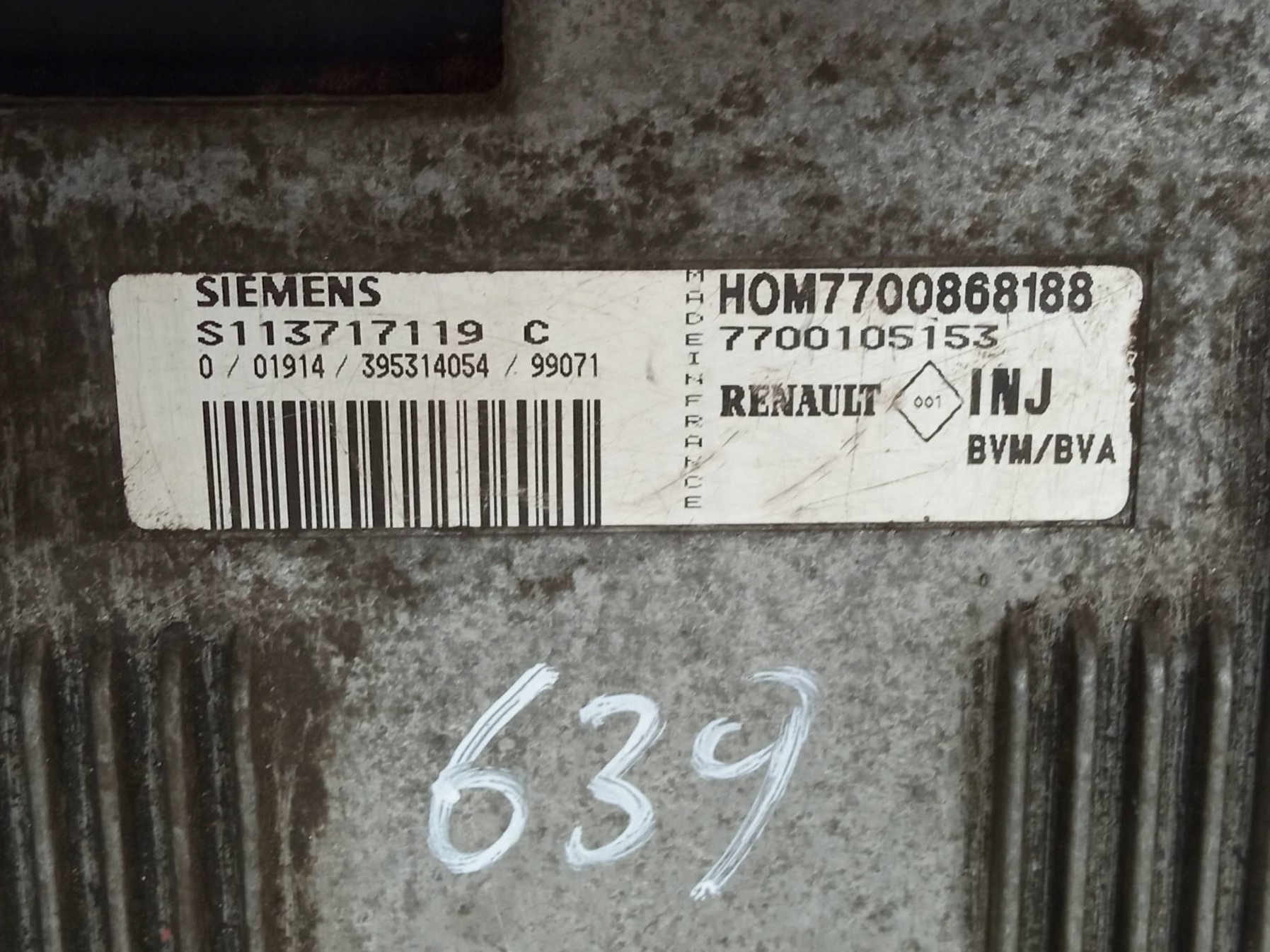 control unit of the engine 7700105153 2.0 B 114KM Renault Espace III (1997-2003)