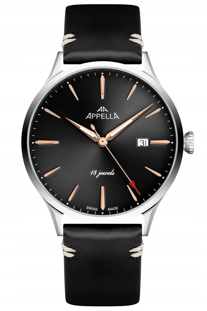 Nové Originální Pánské hodinky Appella L90.52R6M Mechanické na řemínku