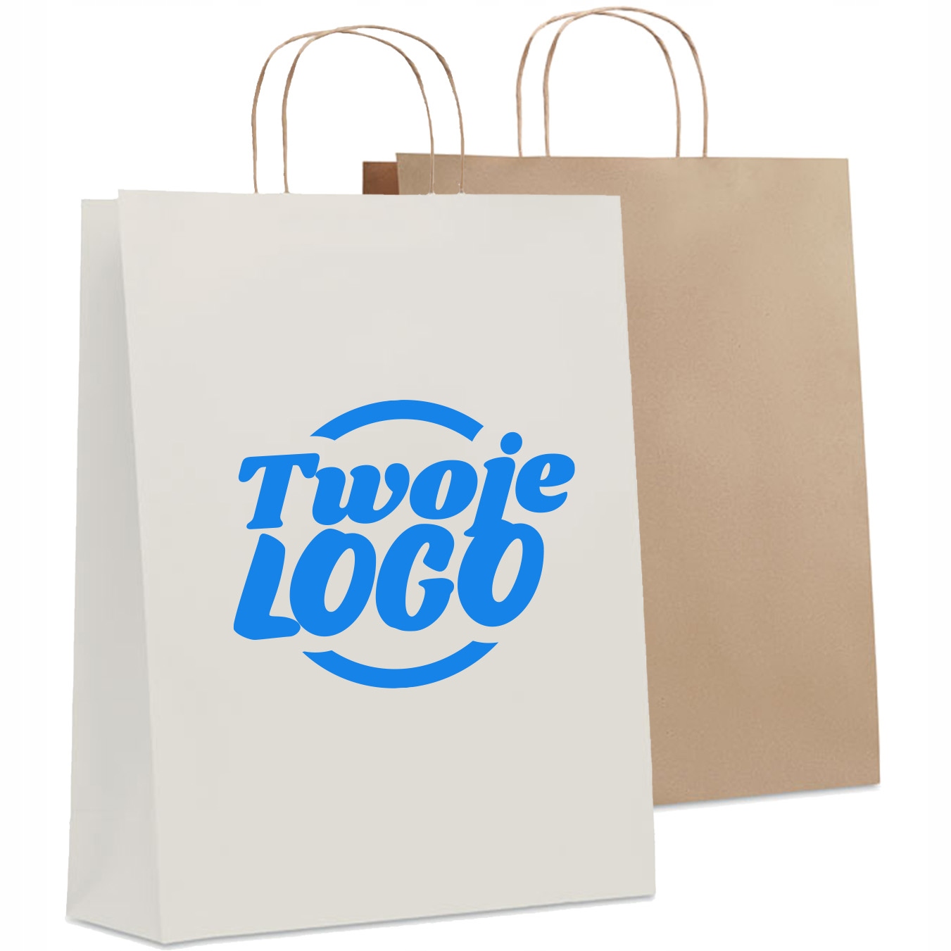 

Torby Papierowe Z Nadrukiem Reklamowe Logo 100 Szt