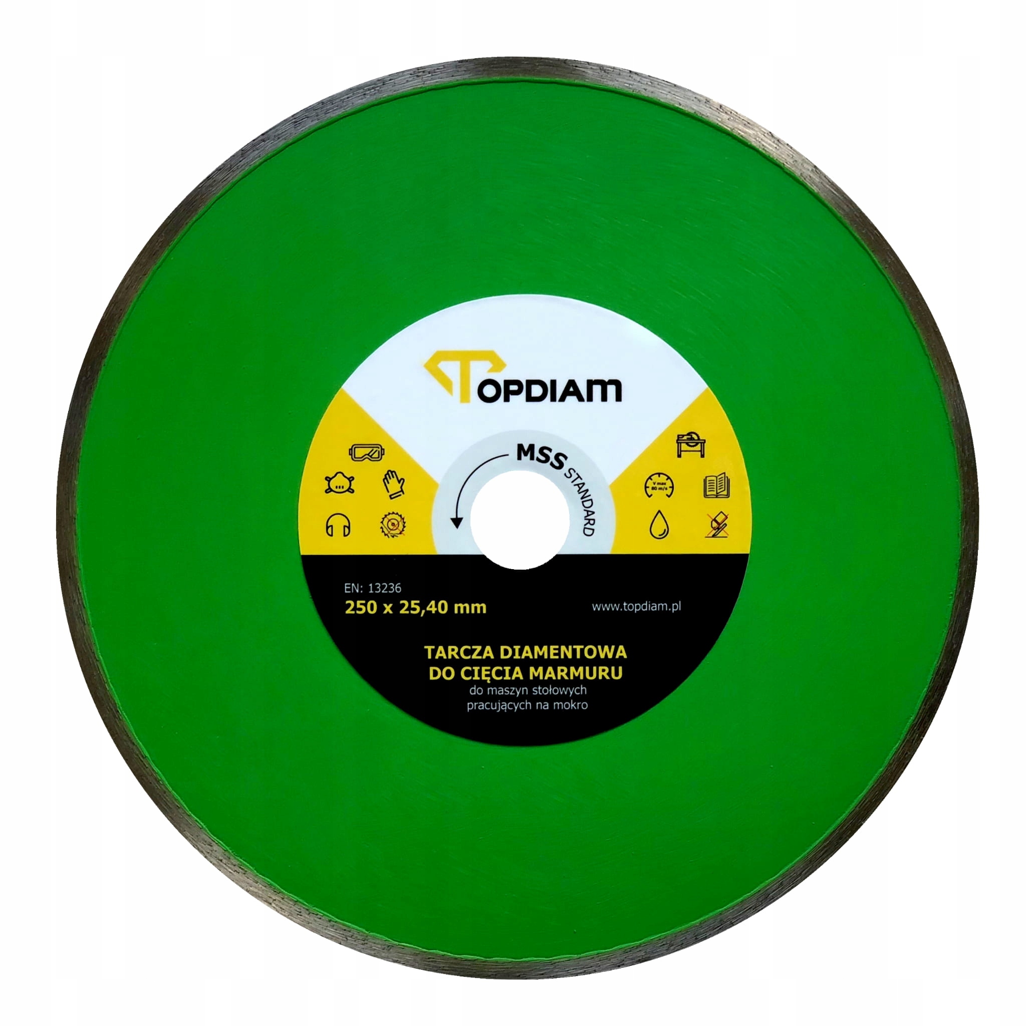 

Topdiam Mss - Tarcza do cięcia marmuru 180x25,40mm