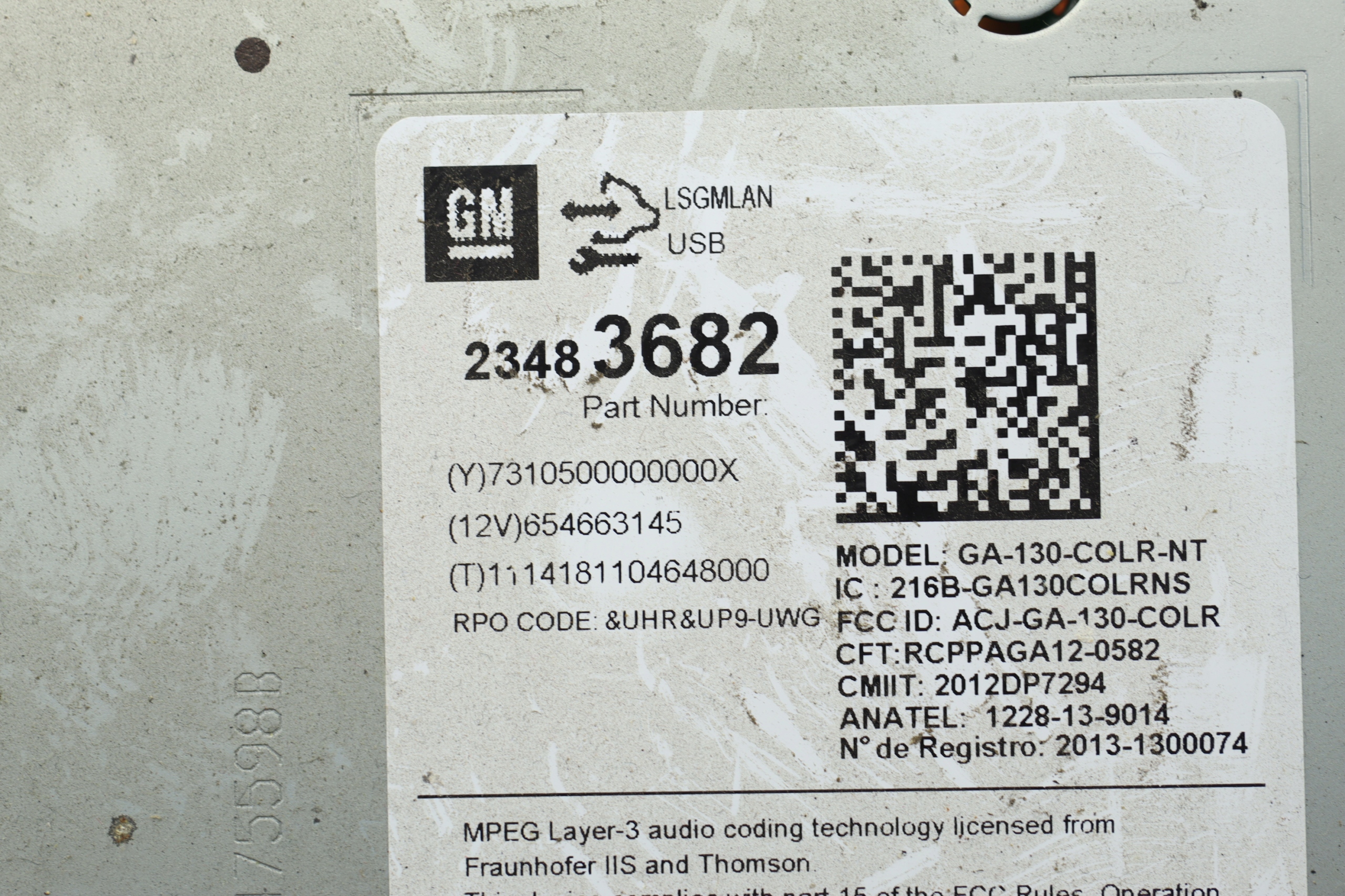 RADIO NAWIGACJA MODUŁ WZMACNIACZ RADIA OPEL MOKKA A 23483682 13438276 Typ samochodu Samochody osobowe