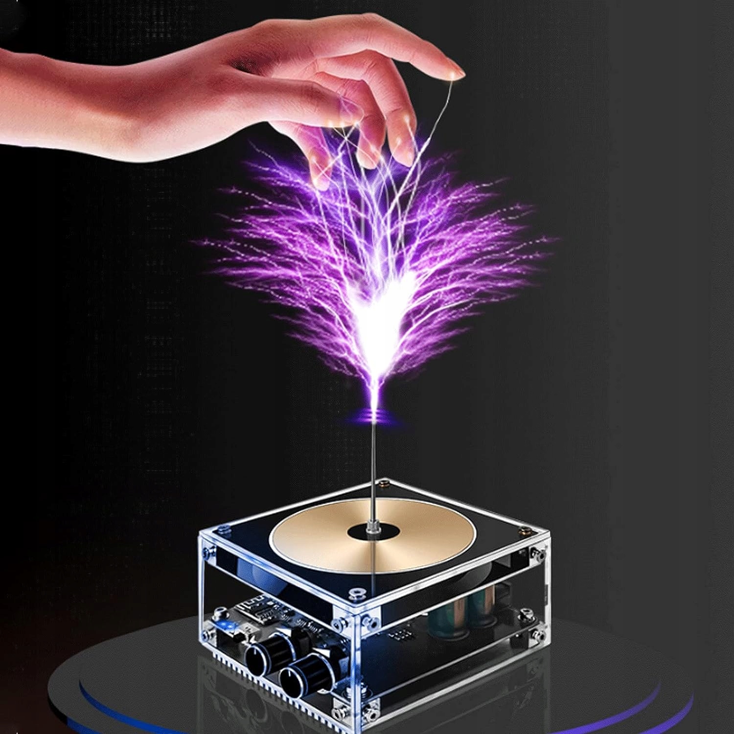 Bluetooth Tesla Coil Music Plazmový reproduktor Touchable Vědecké experimenty