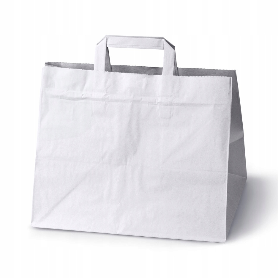 Torby papierowe Catering 32x22x24cm 100szt białe