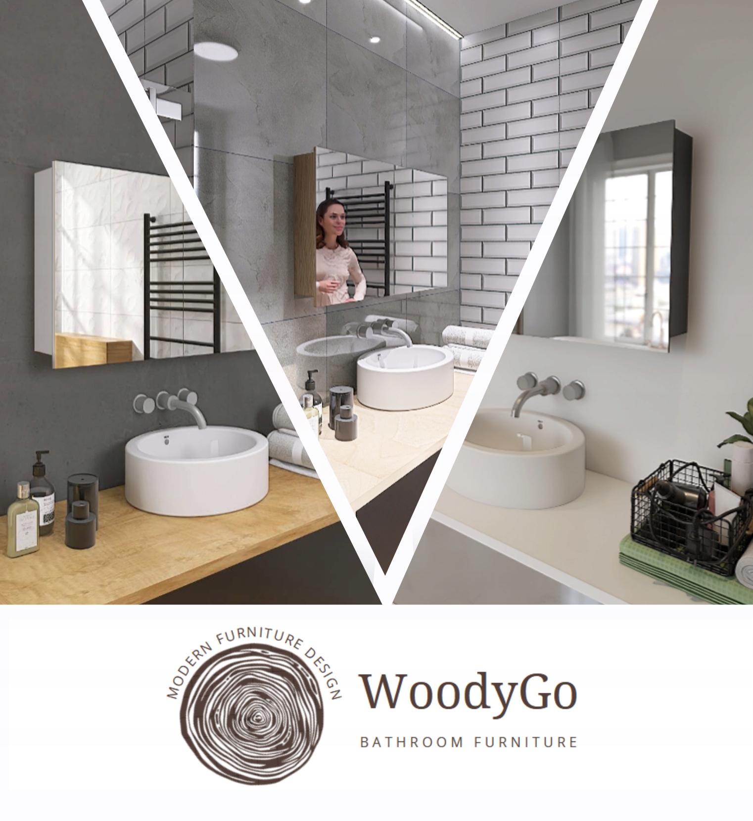 SZAFKA ŁAZIENKOWA Z LUSTREM SZAFKA LUSTRZANA 100 cm modułowa Marka inna