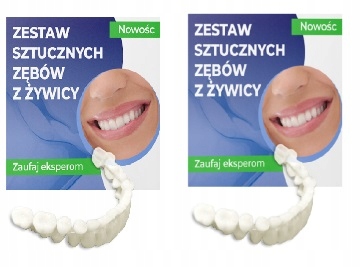 Sztuczne zęby na Protezę na ułamany brakujący Ząb do Protezy Awaryjne