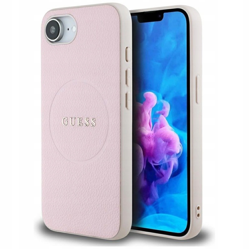 Guess MagSafe – Pouzdro pro iPhone 16e (růžové)