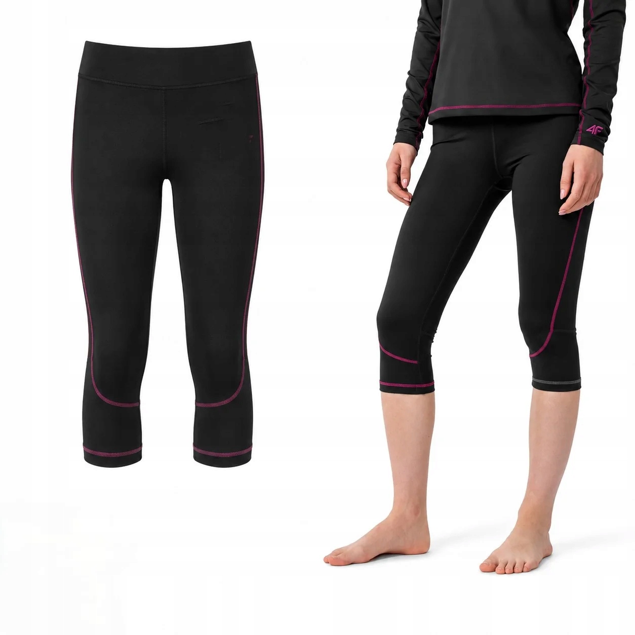 Spodnie Termoaktywne 4F BIDP060D Damskie Kalesony Trening Xs