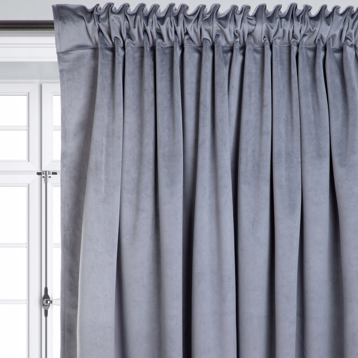 ZASŁONA ZIENNA WELWETOWA CIEMNOSZARA ESSENTIALS Homla 140x250 Szerokość produktu 140 cm