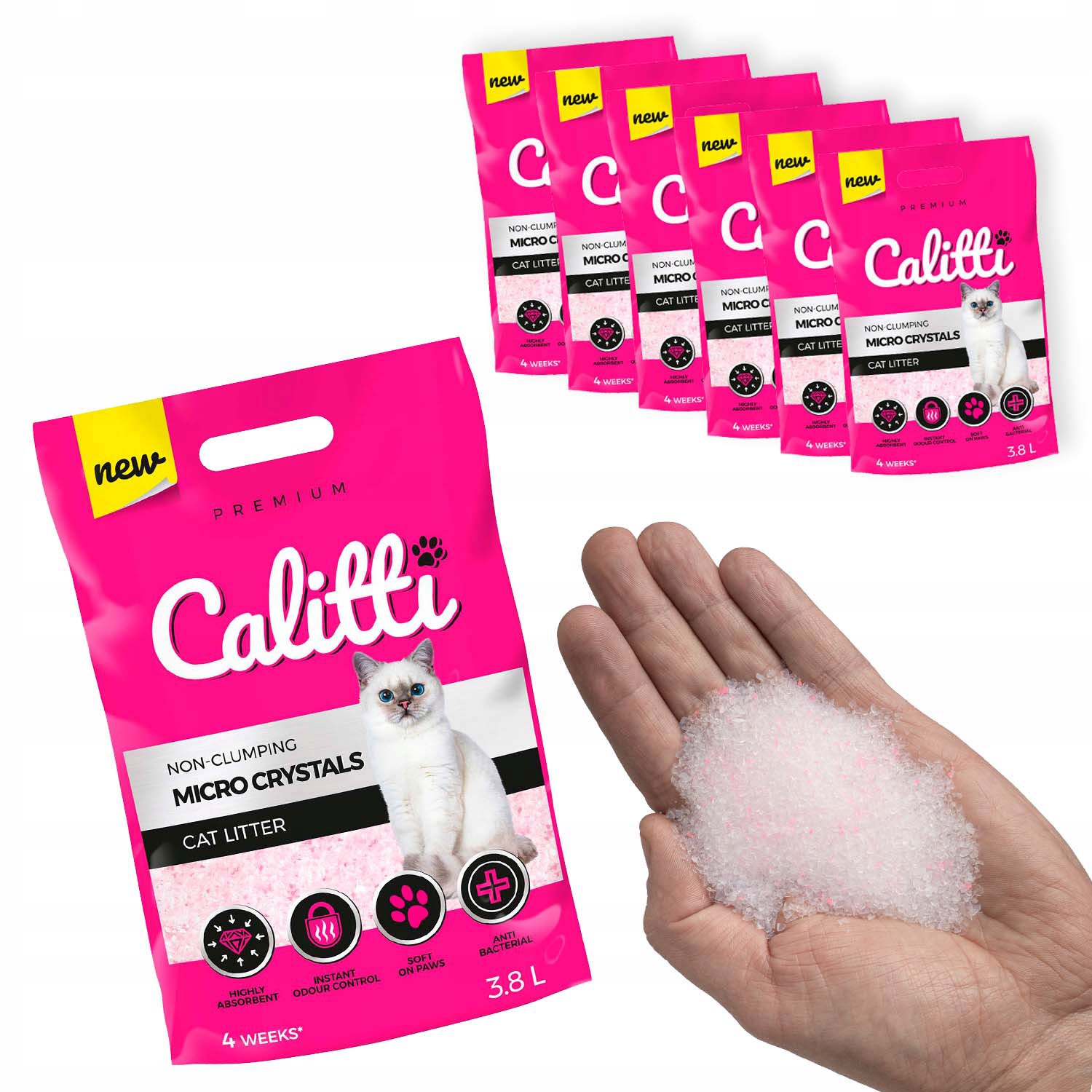 Calitti Silikonové Stelivo Micro Crystal 3,8 L 6P