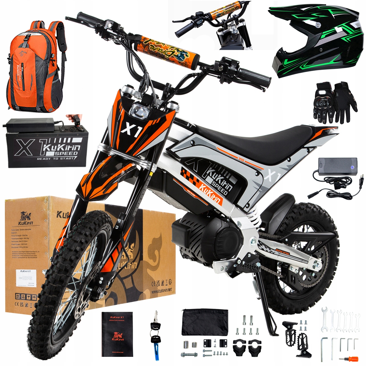 Kukirin X1 2026 Nové terénní elektrické vozidlo 2000W50KM/H 48V20.8Ah 14''