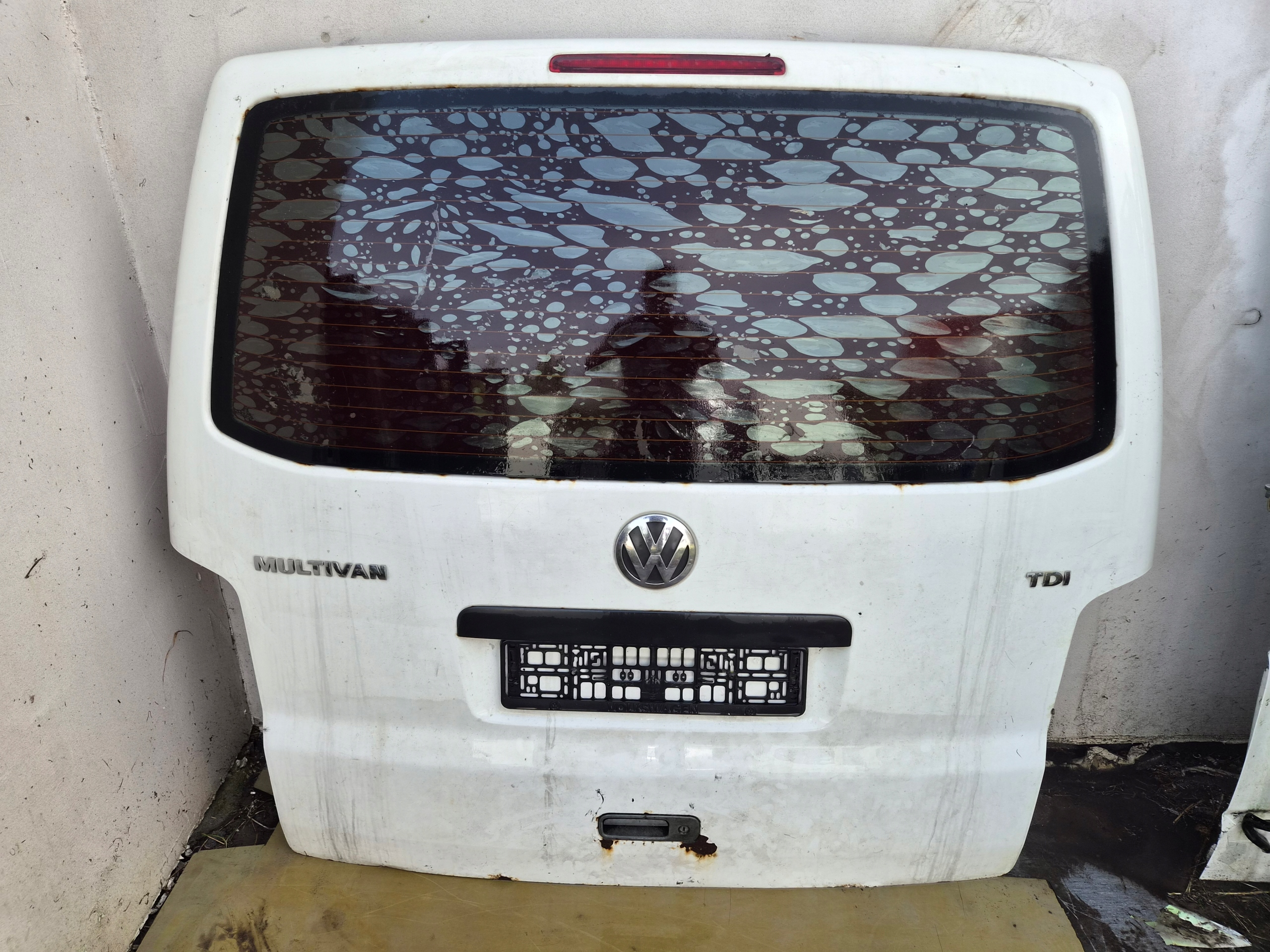 trunk door cover boot rear part VW T5 T5 LIFT biala