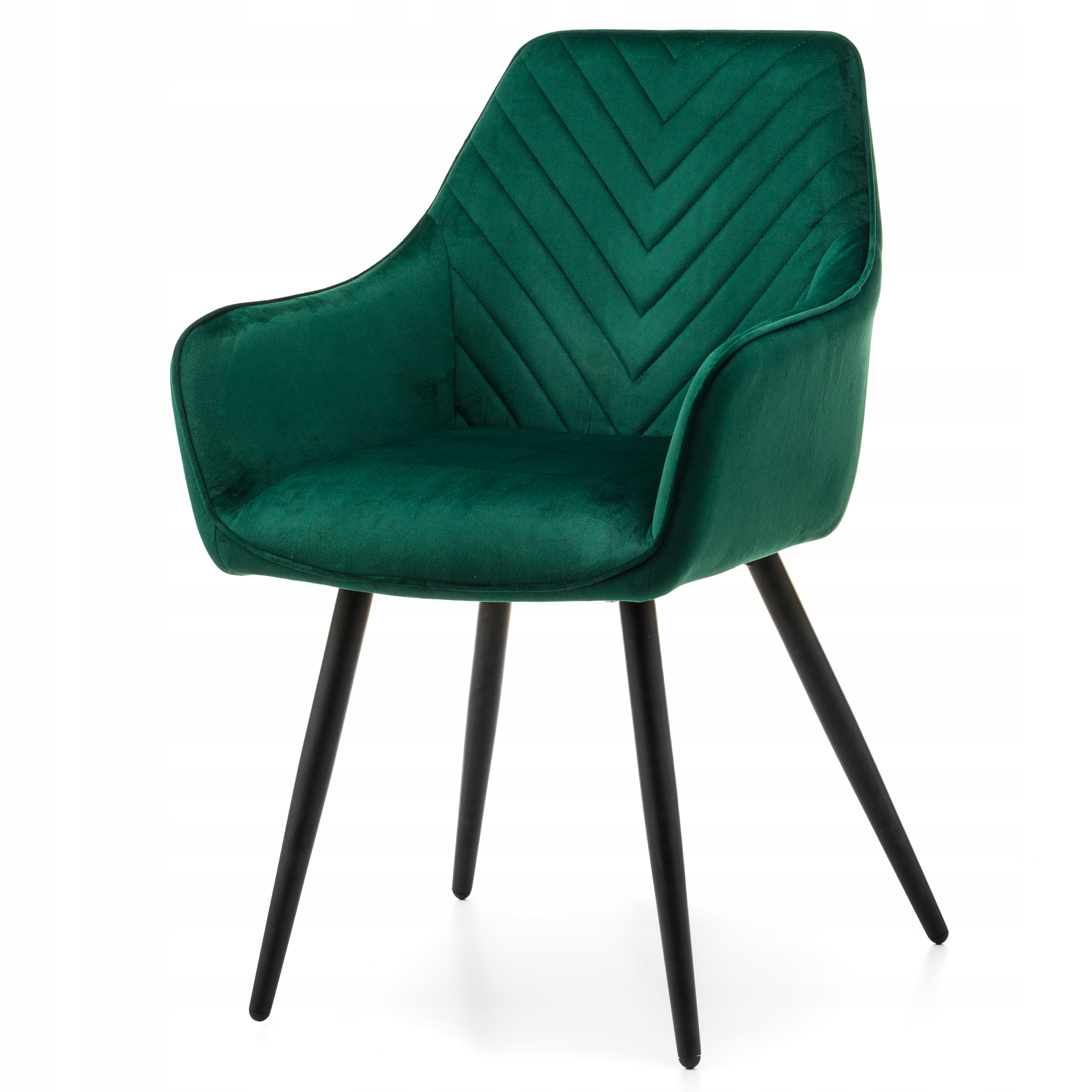 KRZESŁO TAPICEROWANE WELUROWE DO SALONU JADALNI NOWOCZESNE GLAMOUR VASTO Kod producenta VASTO ZIELONY WELUR