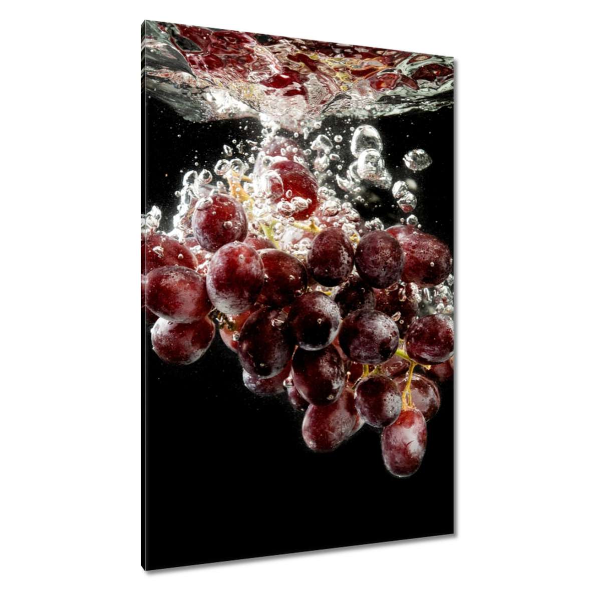 Obrazy 80x120 Tmavé hroznové víno ve vodě