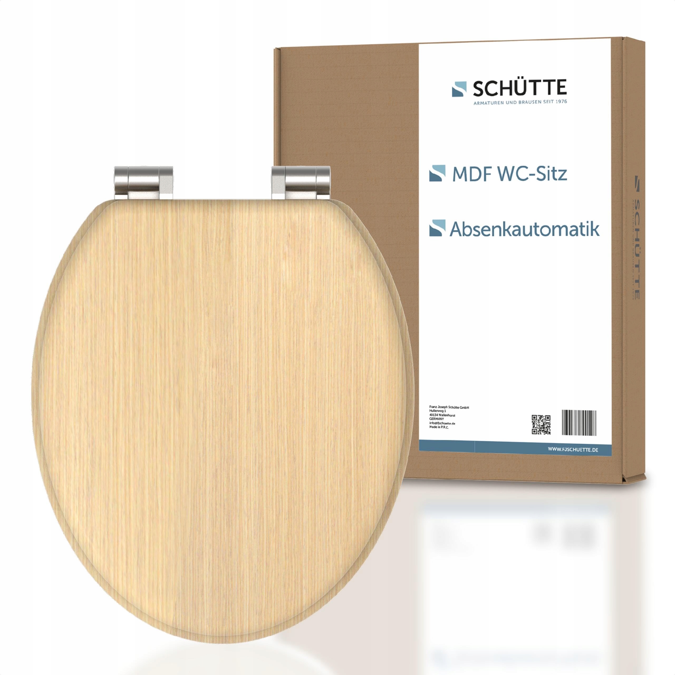 Schütte Wc sedadlo Natrual s mechanizmom pomalého zatvárania z dreva
