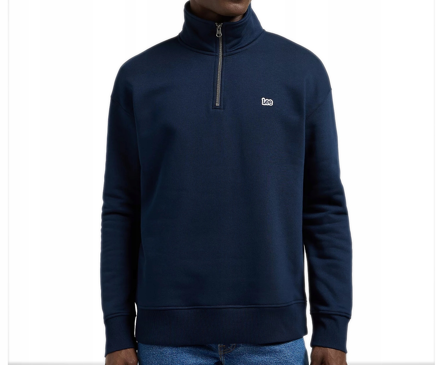 Lee rozepínací mikina pod krkem Half Zip Sws Navy L