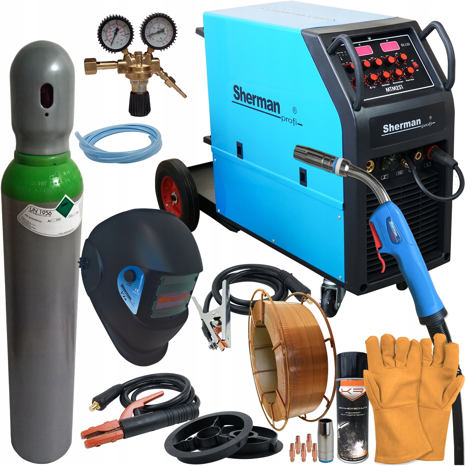 Spawarka MIGOMAT Sherman MIG 3w1 4R MMA TIG zestaw