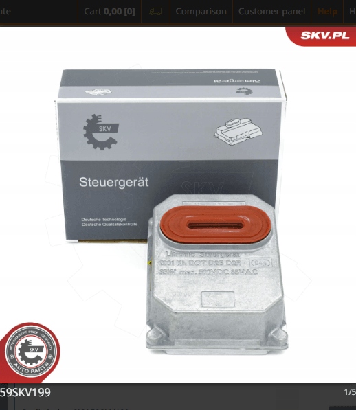 MODUŁ / PRZETWORNICA XENON MERCEDES S-KLASA Producent części ESEN SKV