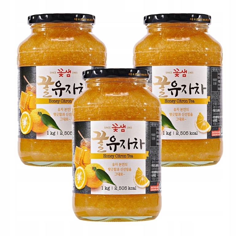 Yuzu Koreańska herbata Zestaw 3 x 1 Kg Kotsam