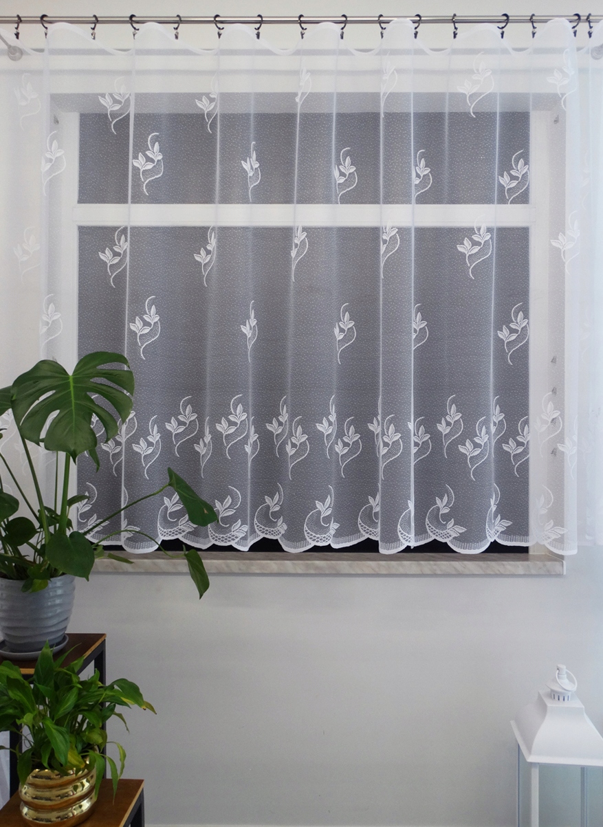 Mg Záclona 4574 Bílá 500 x 120 cm Hotová S Páskou Skr