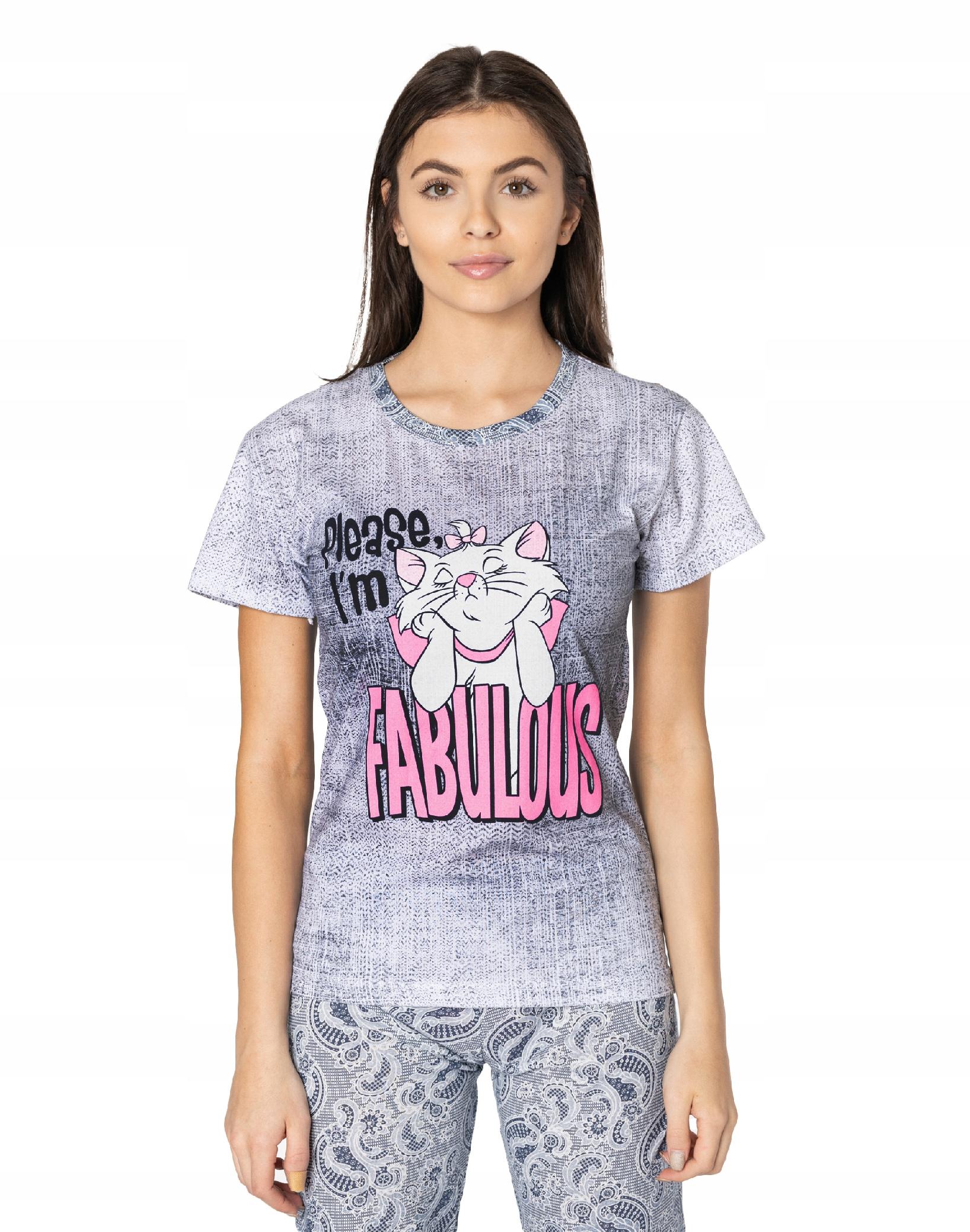 

Piżama Damska z Bawełny Piżamka Komplet 5044-1 r M