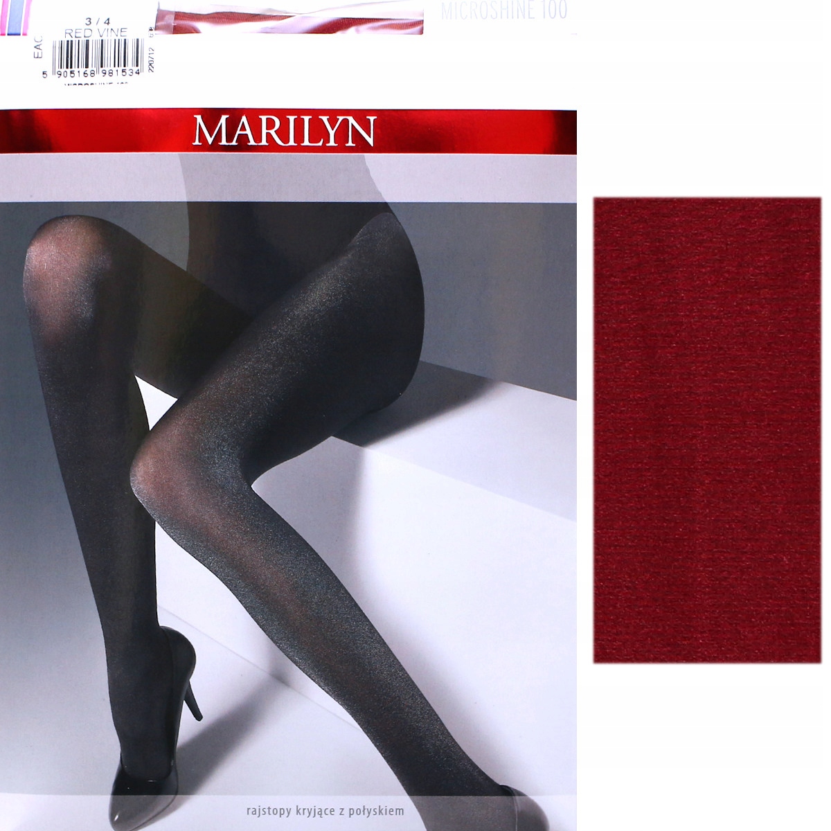 

Marilyn Microshine 100 R3/4 rajstopy z połyskiem r