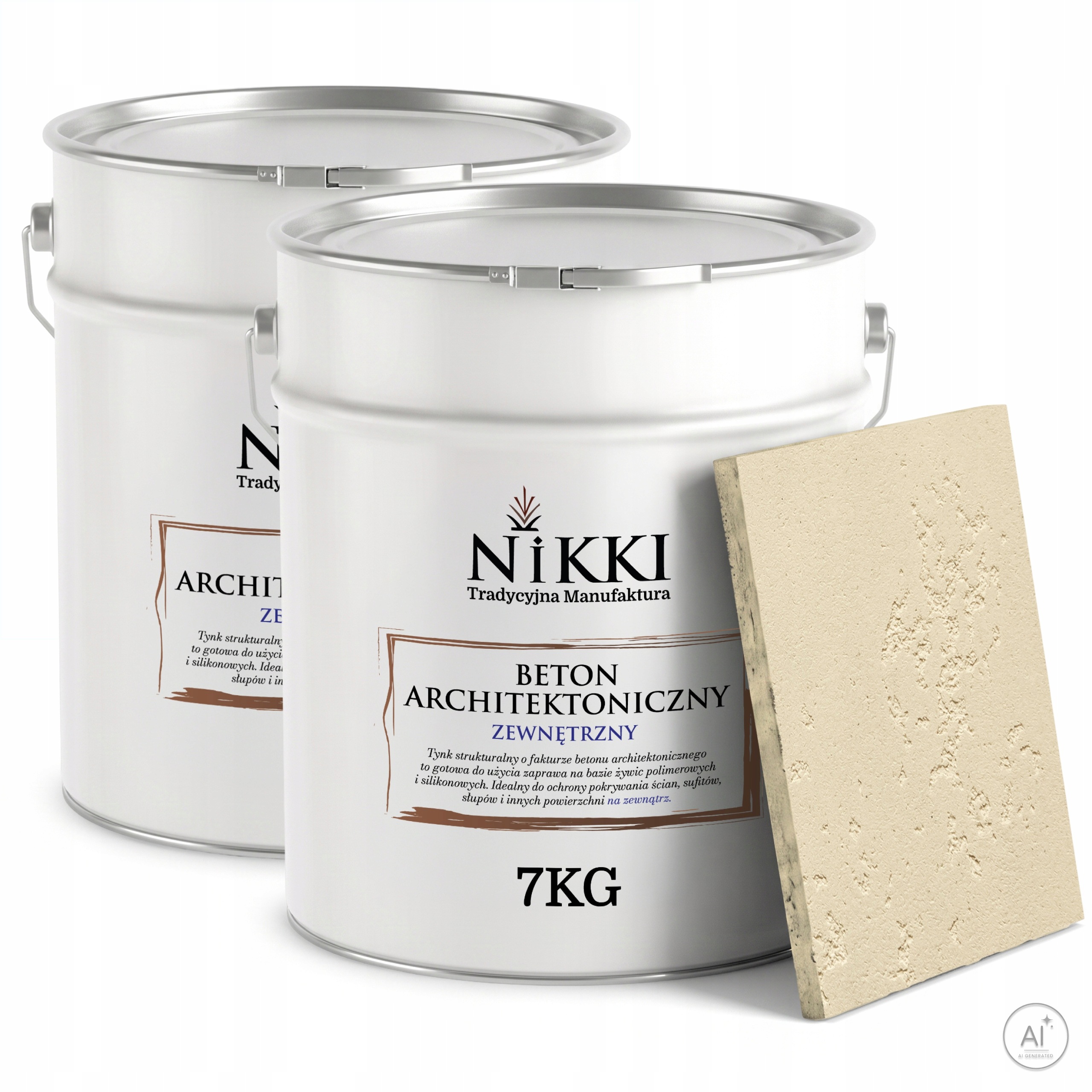 Fasádní omítka s architektonickou strukturou Betonu 2 x 7 kg Béžová Světlá