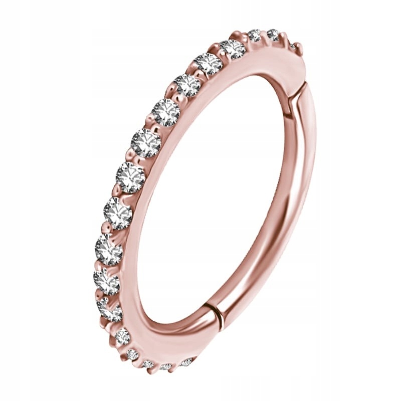 Clicker z kryształkami 1,0/8 rose gold