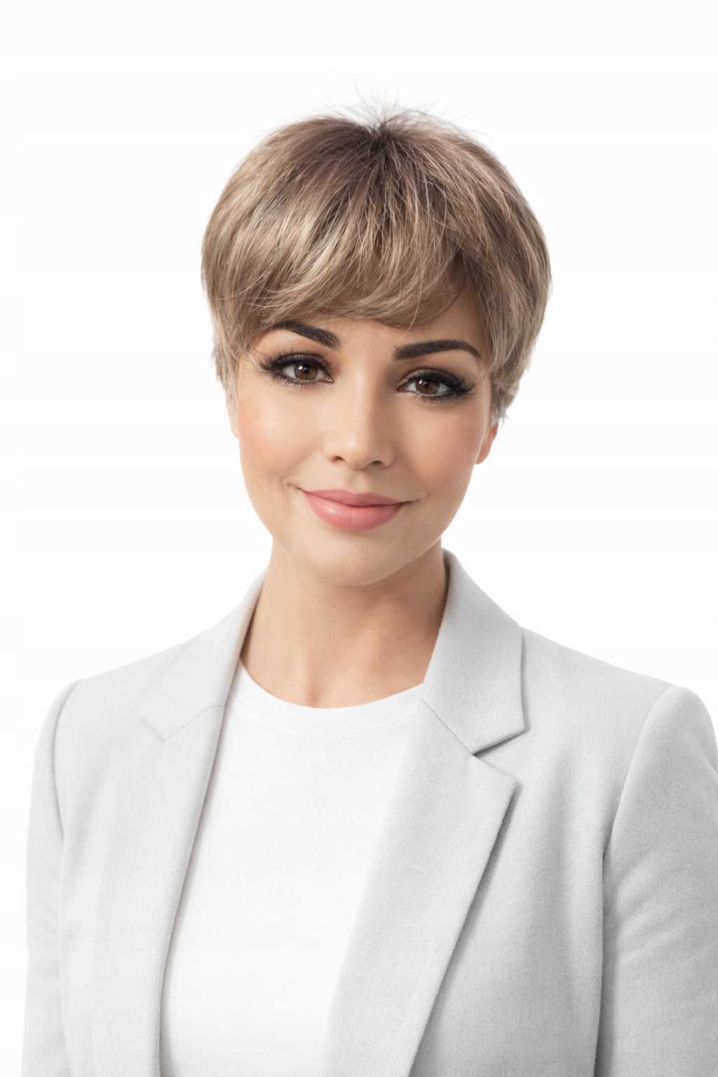 Krátká paruka Zuza 17/101 Gisela Mayer šedá popelavá -Nessaja wigs shop Krak