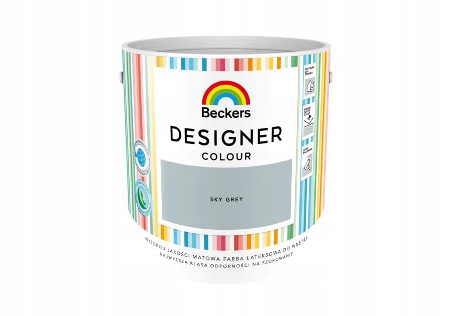 Barva Designer Colour Sky Grey 2,5 L Beckers