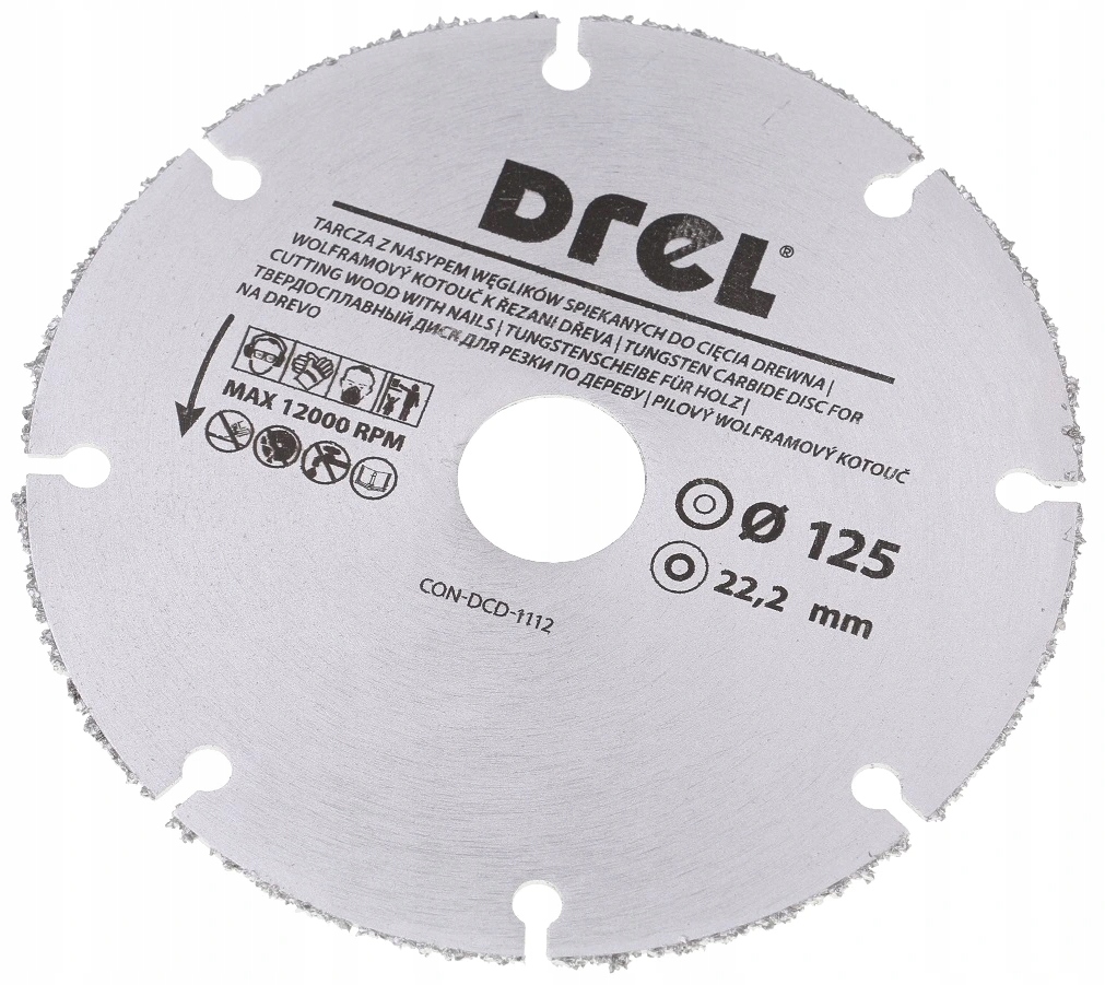 

Tarcza Cięcia Drewna Z Gwoździami Węglika 125 MM