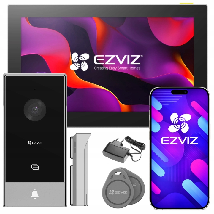 Wideodomofon Domfon Wifi Ezviz HP5 2-ŻYŁOWY Full Hd Furtka Brama Czytnik