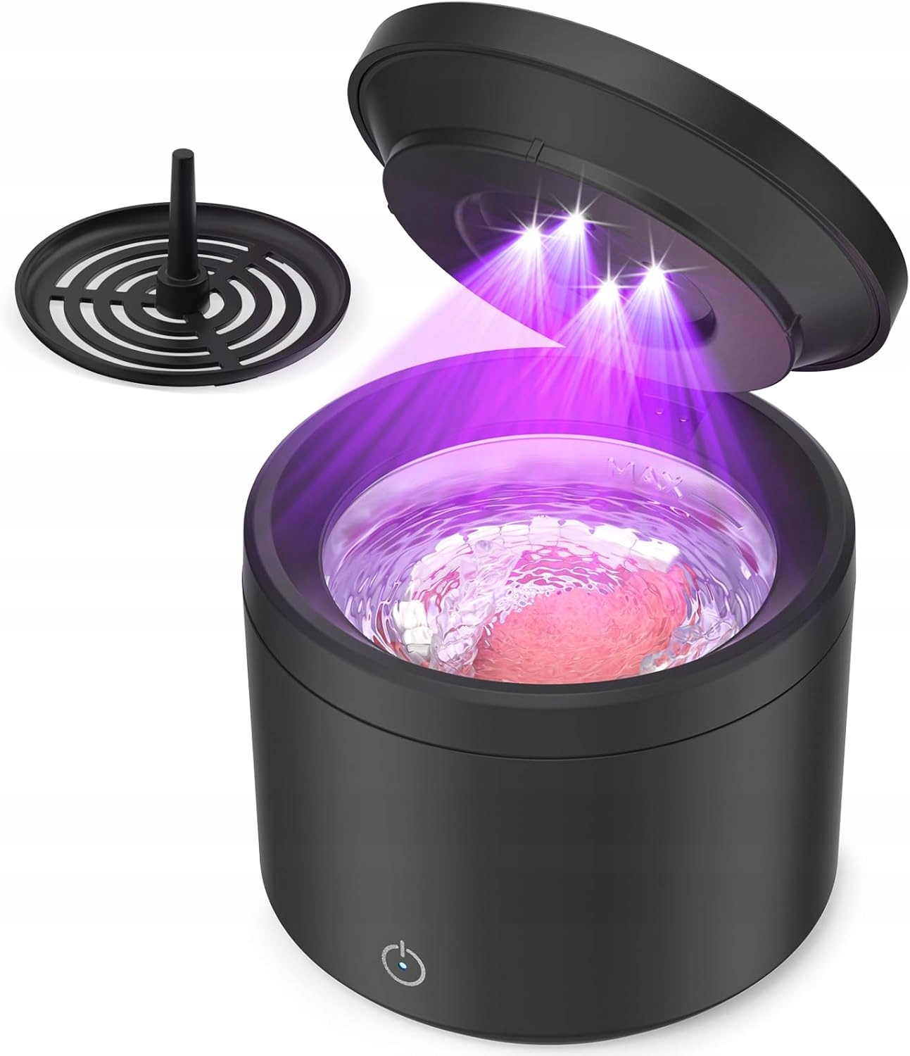 Ultrazvuková Čistička 48000HZ 200 ML Uv Pro Zubní Protézy Na Brýle
