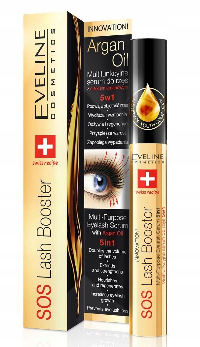 

Eveline Serum Do Rzęs Z Olejkiem Arganowym 5W1