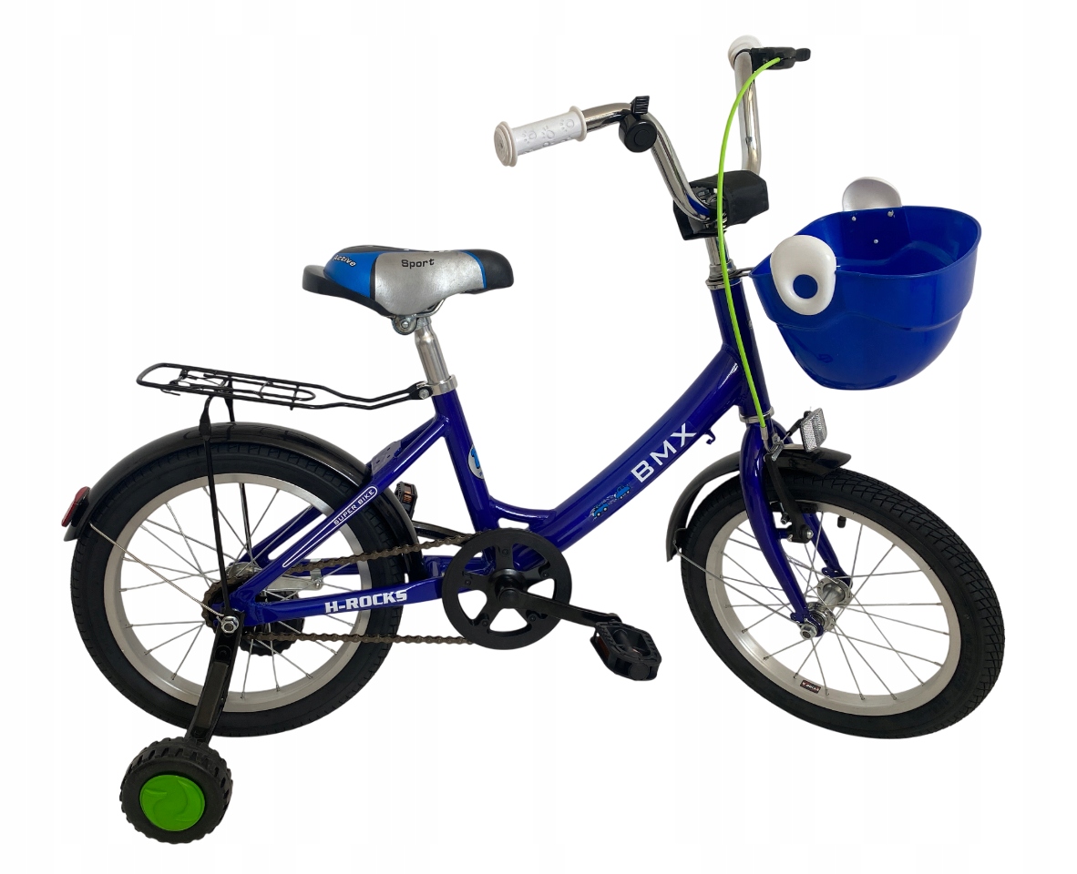 Kolo 16" Bmx Aluminium Lehká váha 11 kg Brzda Torpedo Modrá