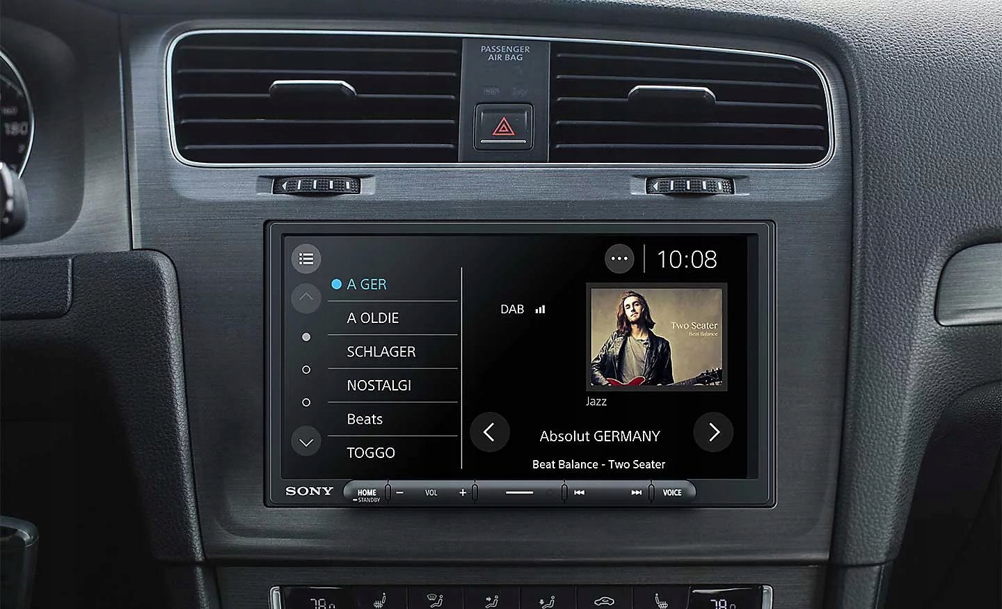 SONY XAV-AX4050 WIRELESS ANDROID AUTO I CAR PLAY TOYOTA AVENSIS T27 Radio informacja RDS pasmo AM pasmo FM
