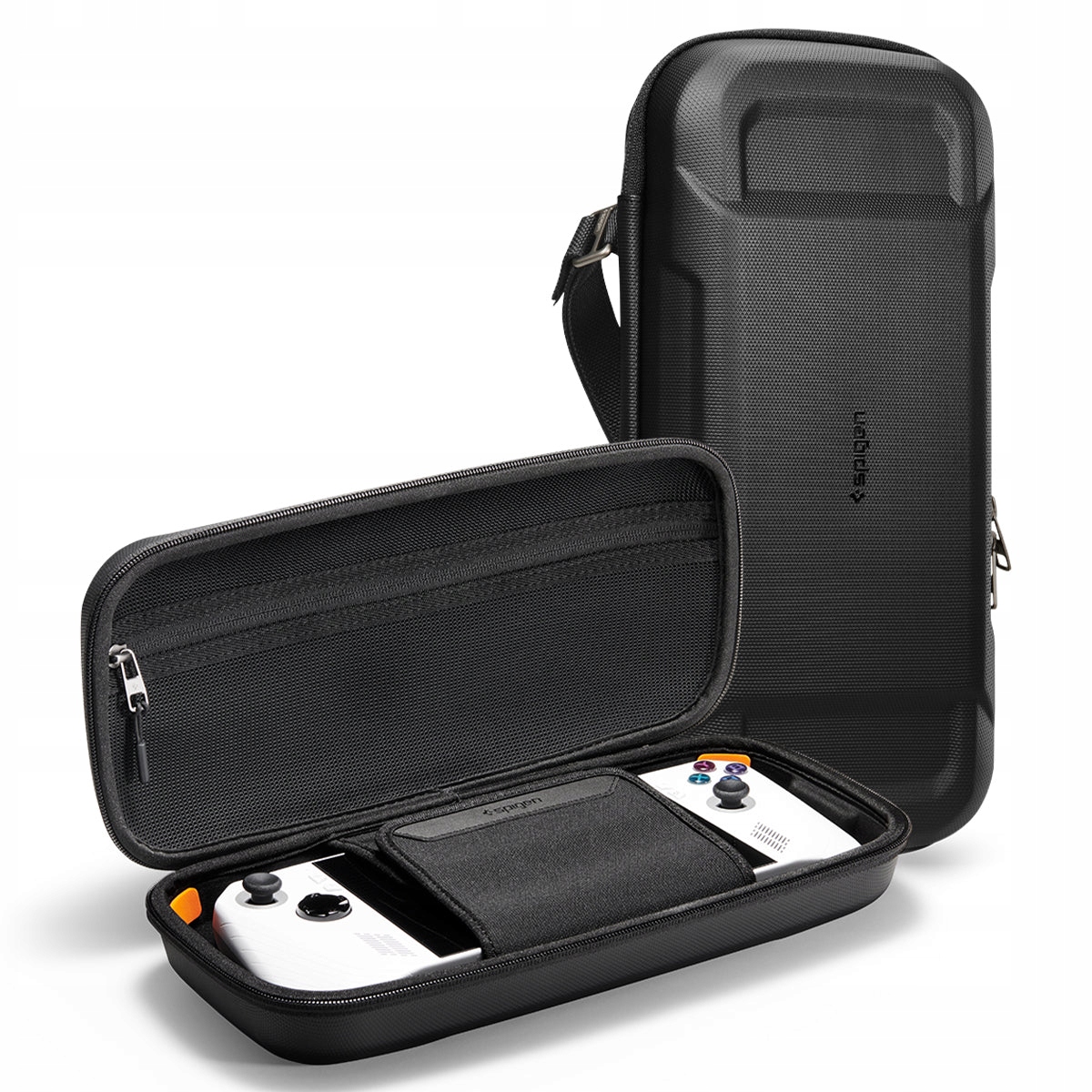 Etui Spigen Rugged Armor Pro, czarne Rog Ally 2023
