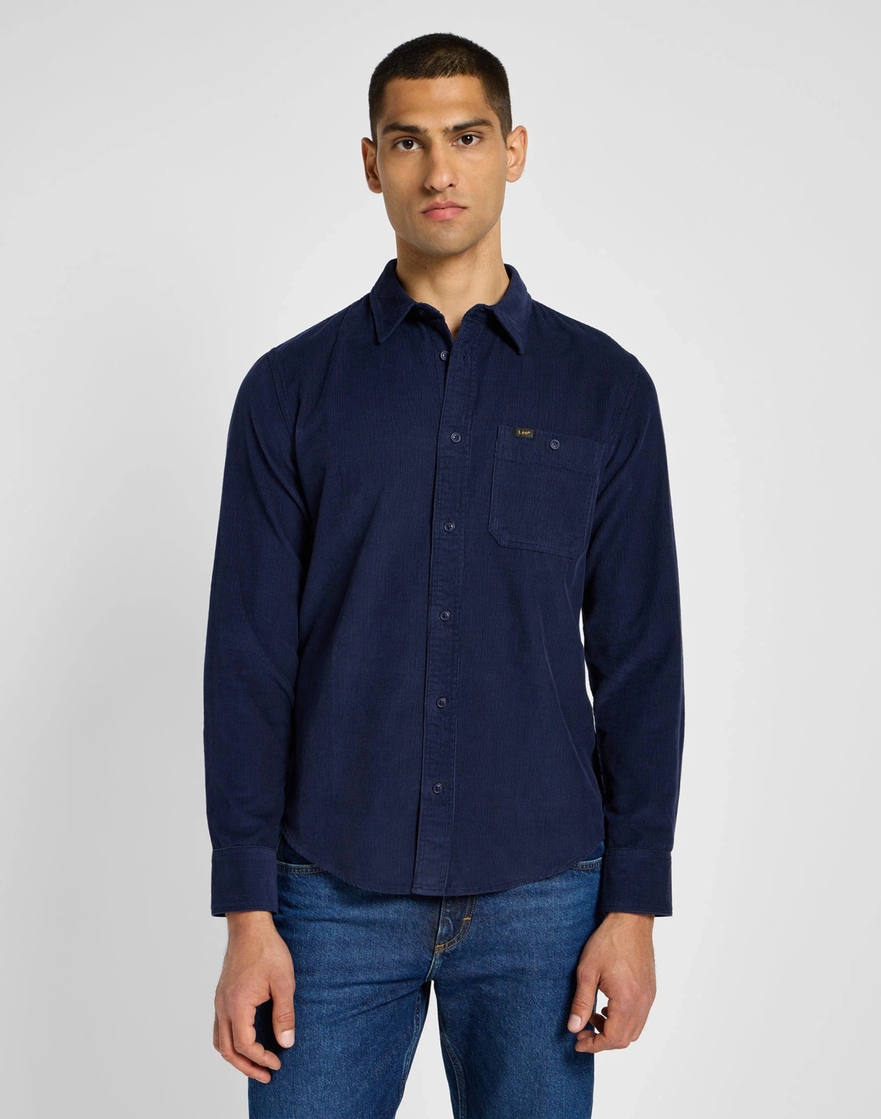 Pánská košile Lee Leesure Shirt Real Indigo 112355732 M