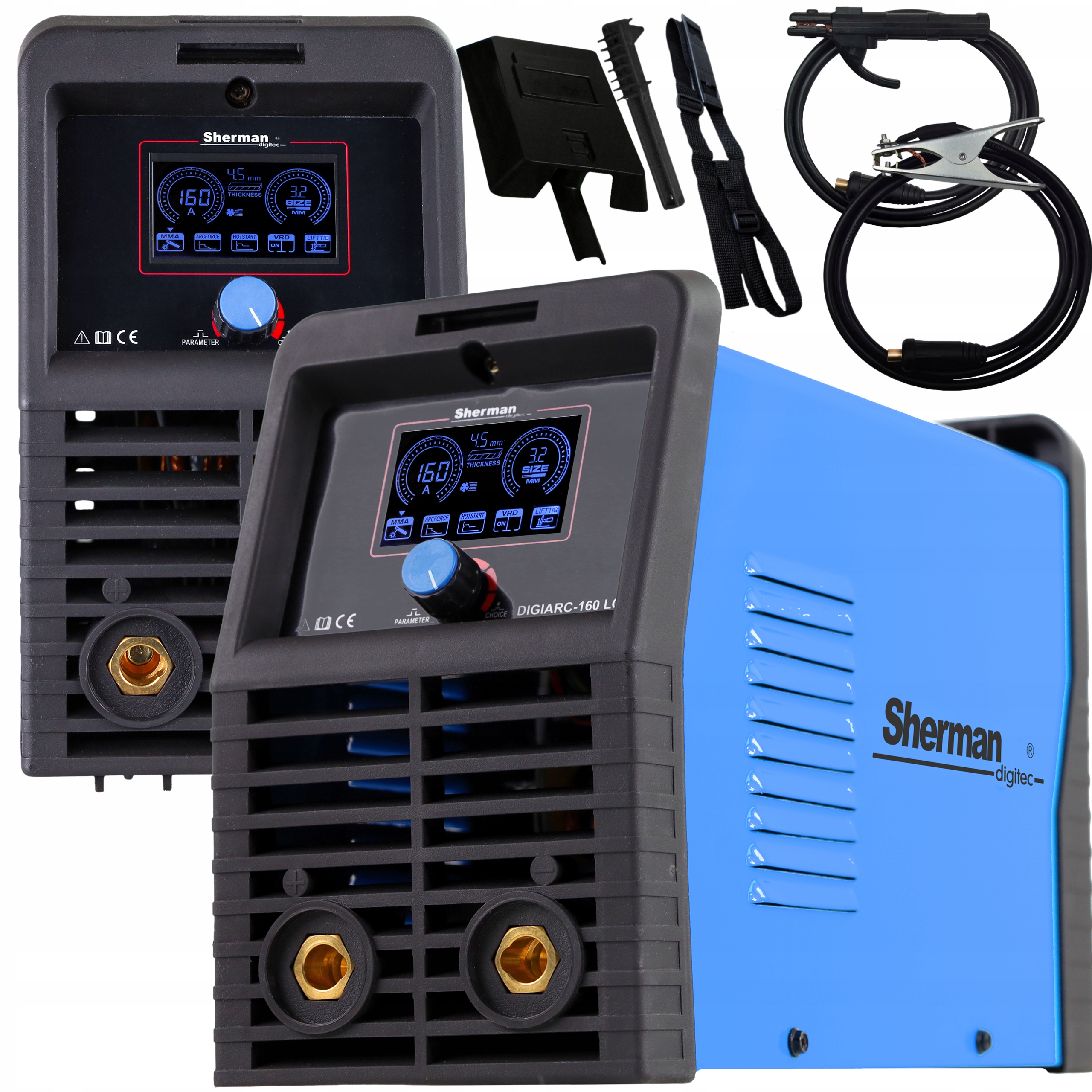 Spawarka Inwertorowa Digiarc 160 LCD Mma Tig 20A-160A Sherman